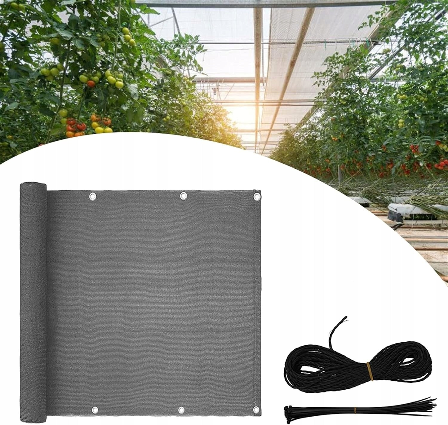 Sunshade Sail Mat For Balcony Garden Awning GRAY 5m Packaging status original