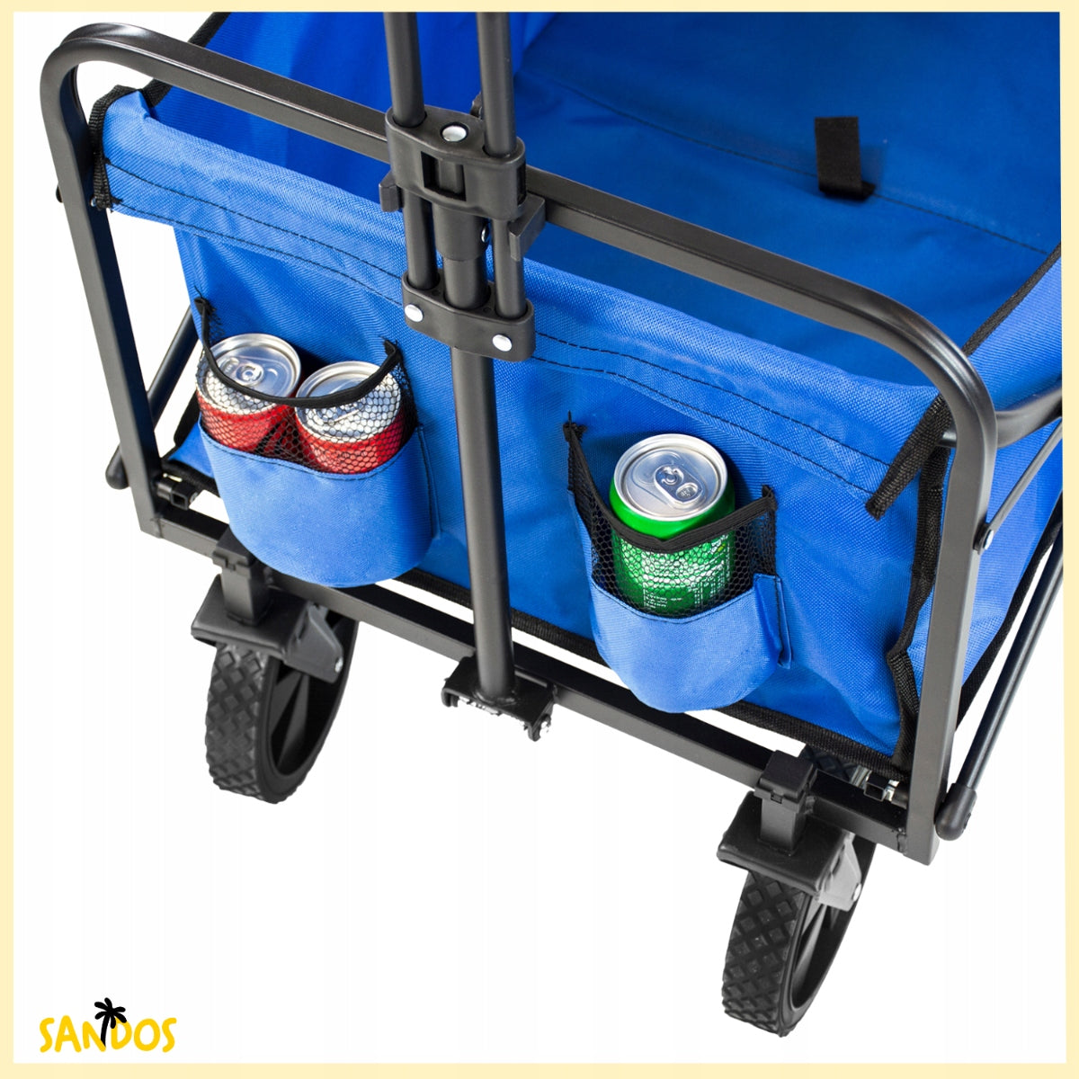 Sunshine Beach Cart Blue Folding Hiking Beach Camping 100kg Packaging status original