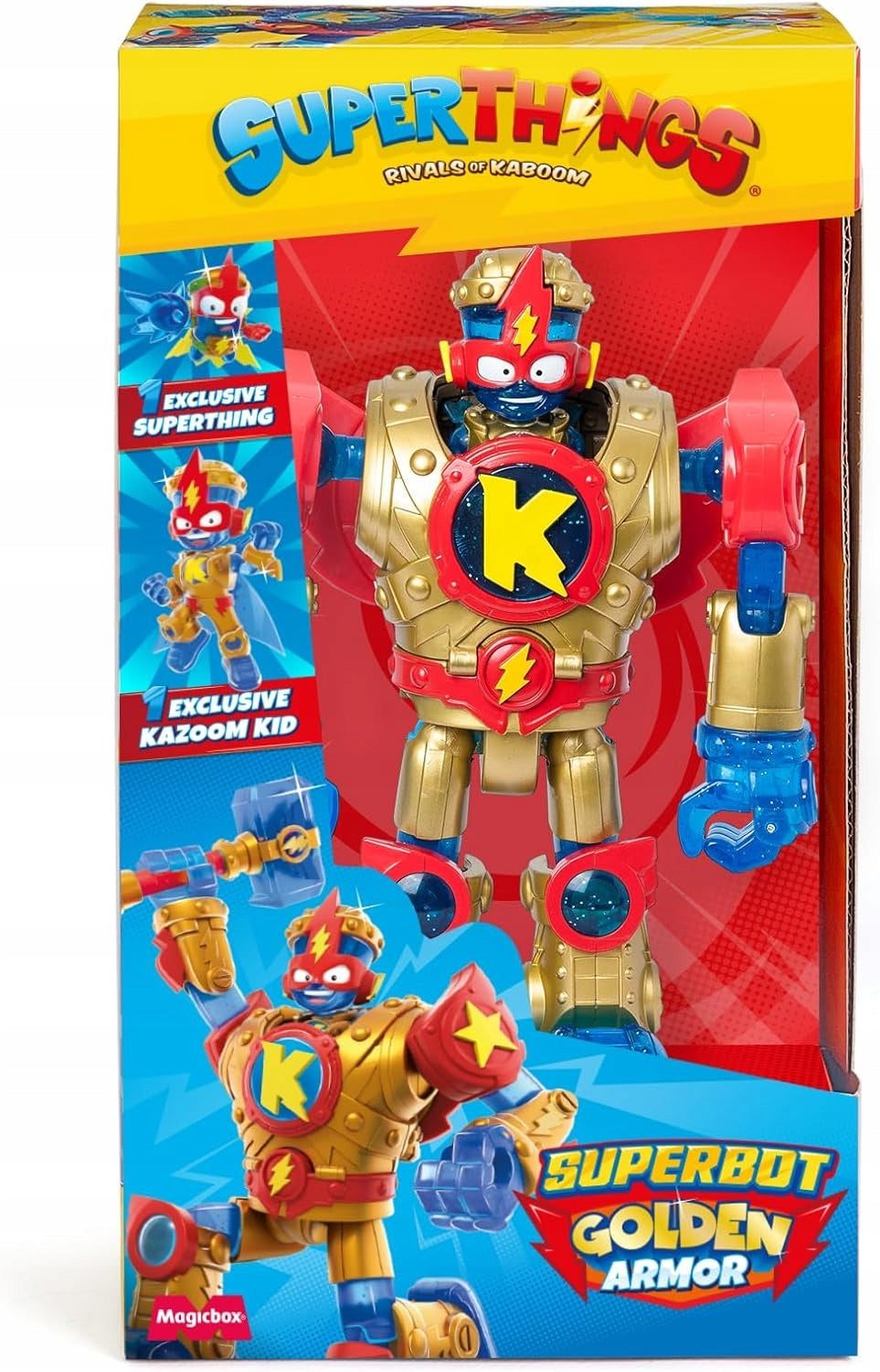 SuperZings Golden Armor SuperBot with 2 Figures