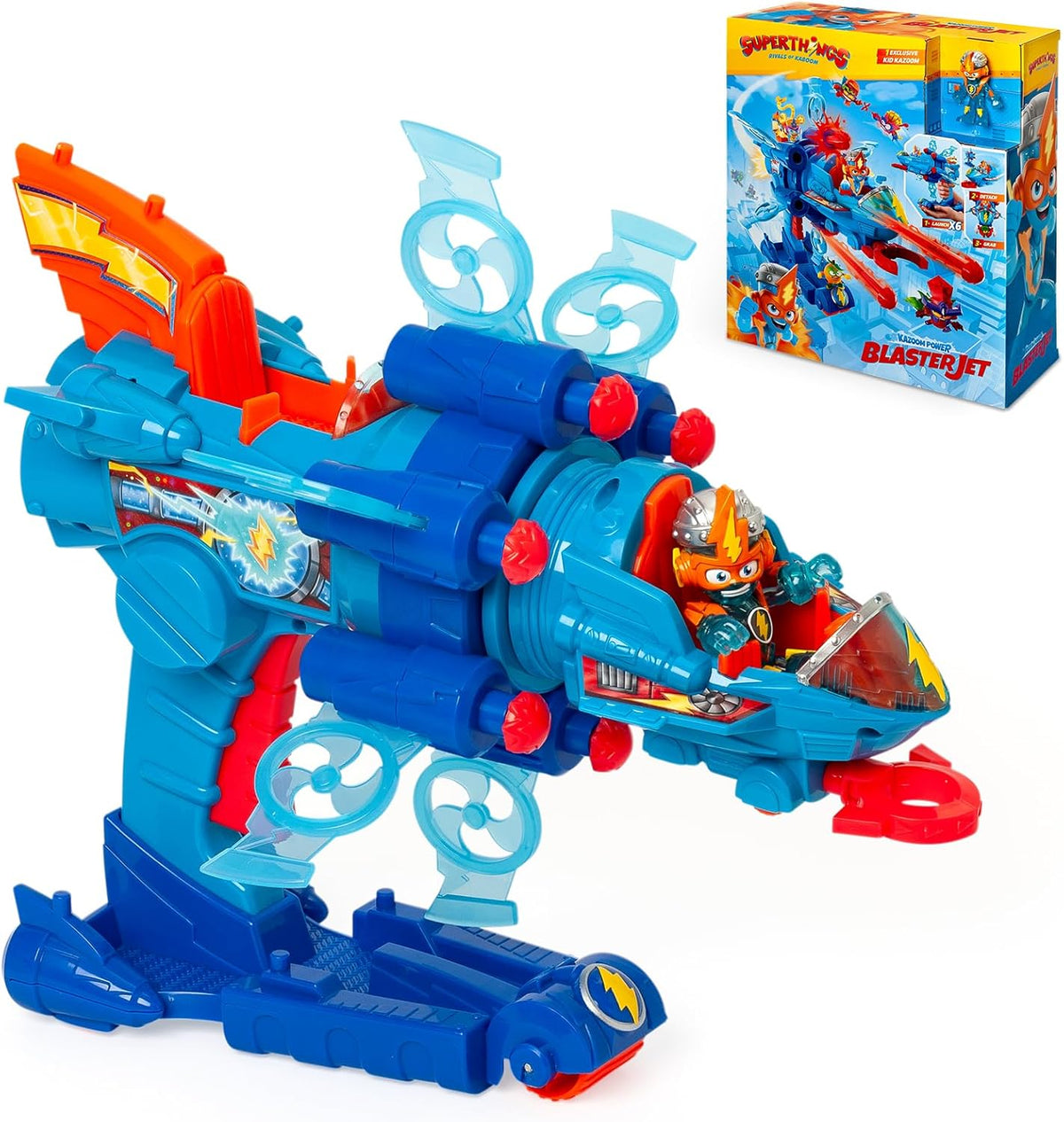 Superthings Blaster Jet Vehicle +Accessories Magic Box Toys Poland