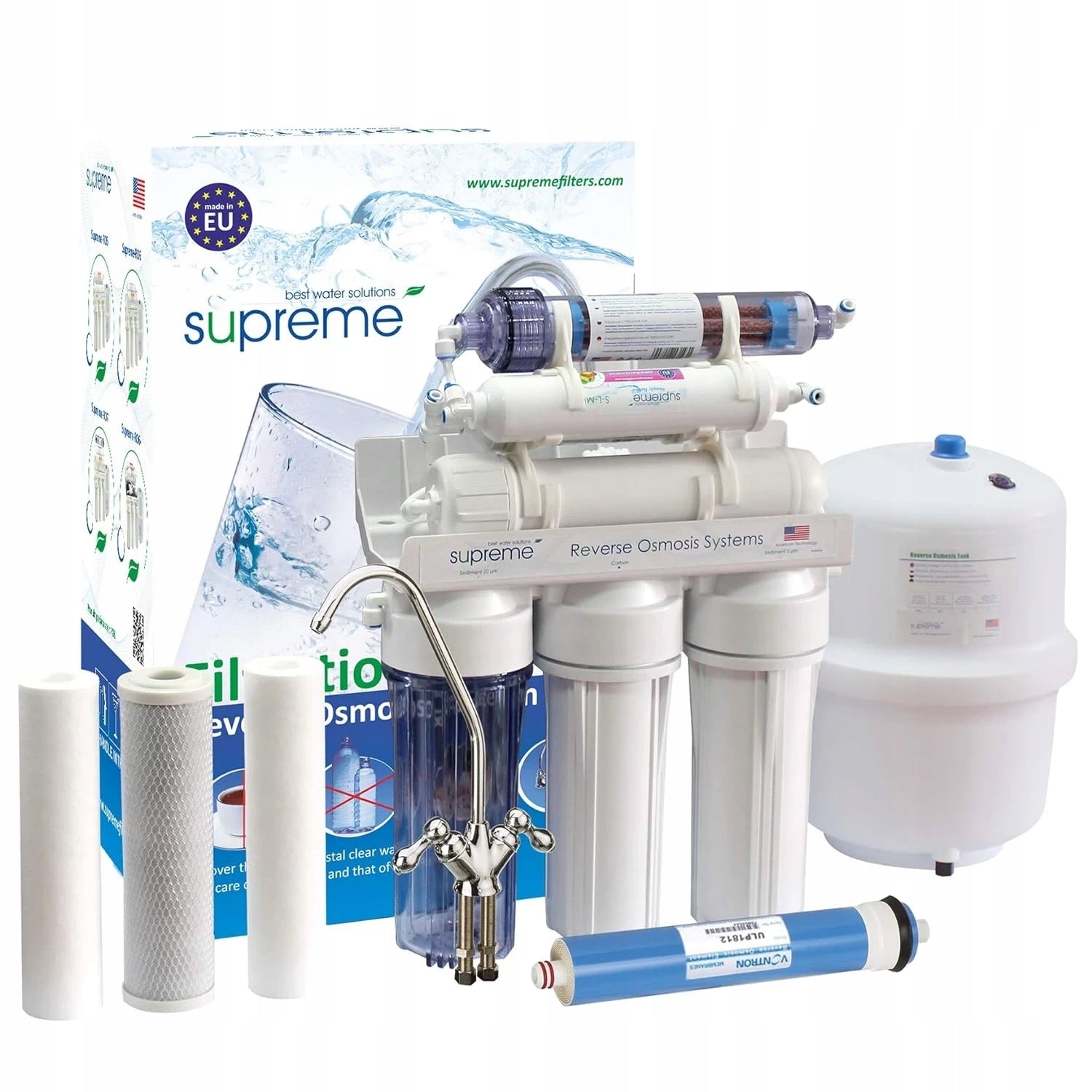 Supreme RO-7 Reverse Osmosis Filter with Mineralizer and Ionizer