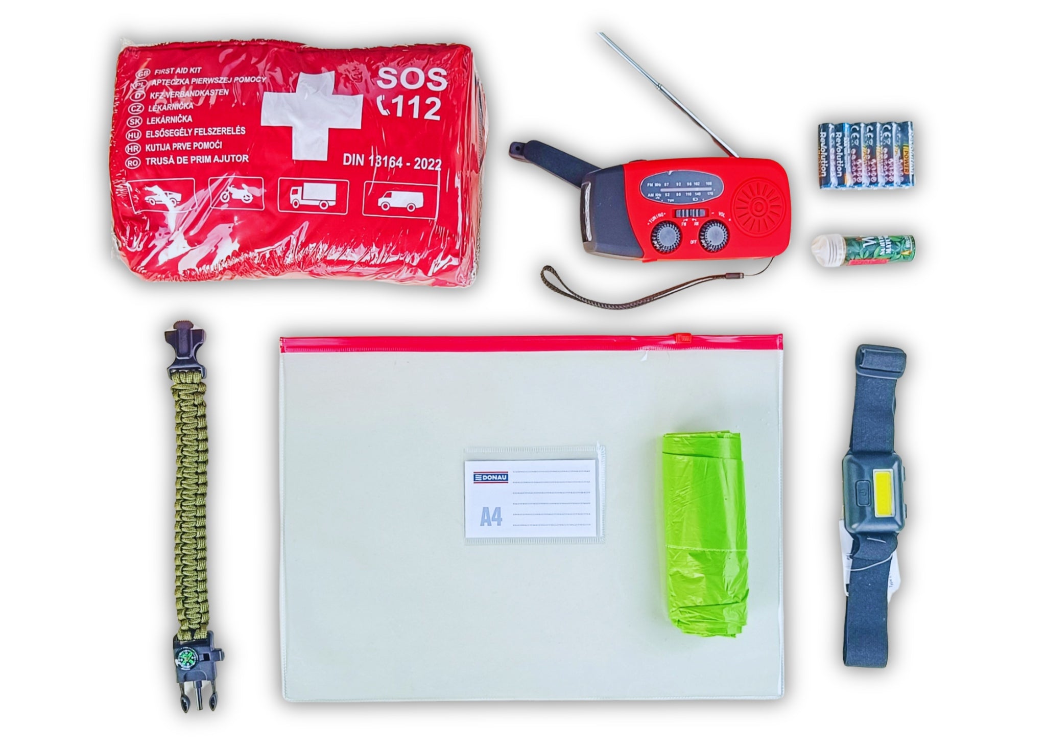 Survival set for 72 hours - food, water, radio, first aid kit Manufacturer code Zestaw-72H