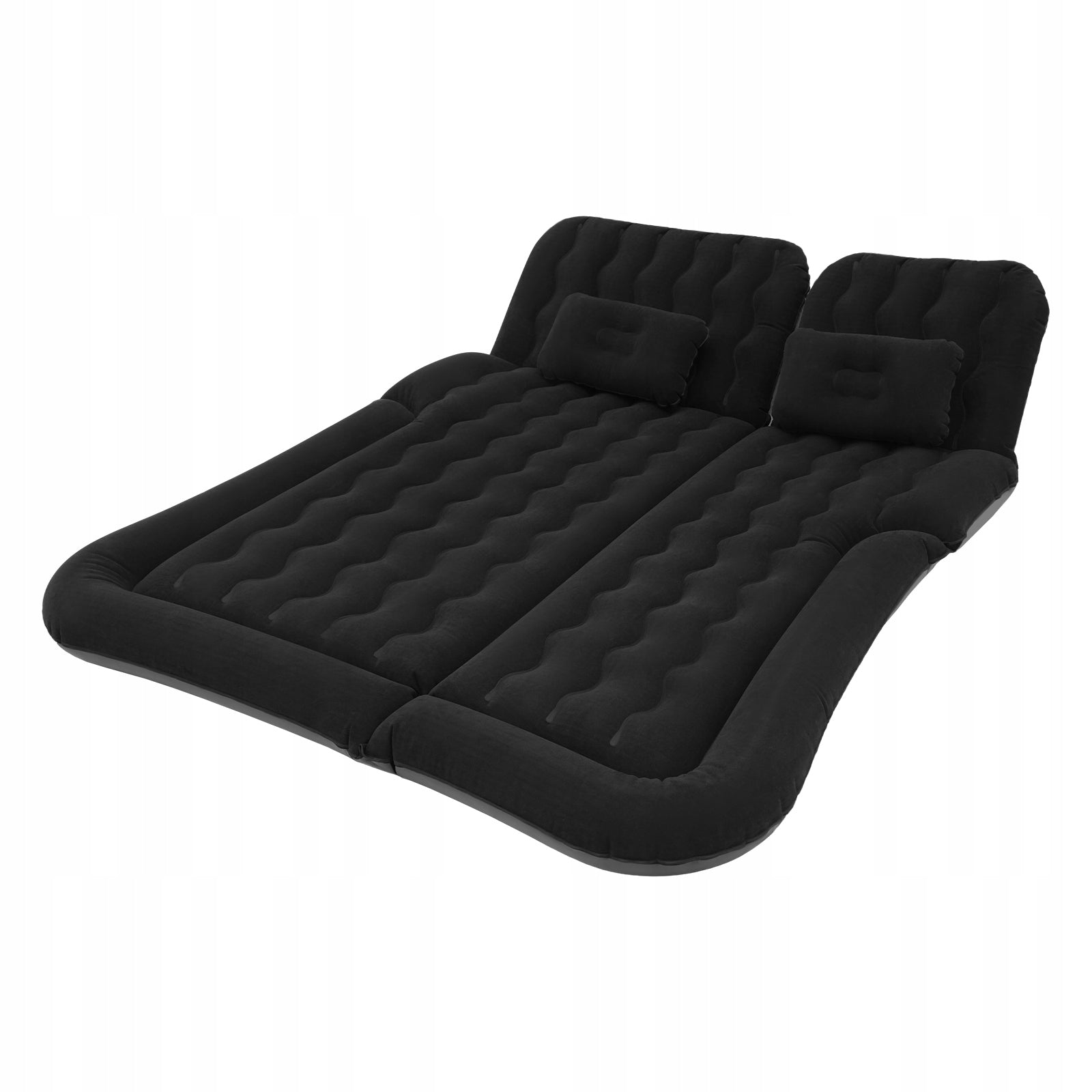 Suv Air Mattress Car Inflatable Bed + Electric Air Pump 5.71*4.13ft Black