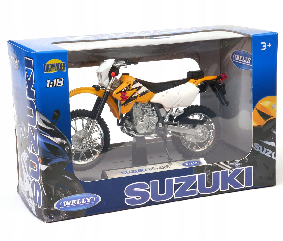 Suzuki DR-Z400S 1:18 WELLY motorcycle model Brand Welly