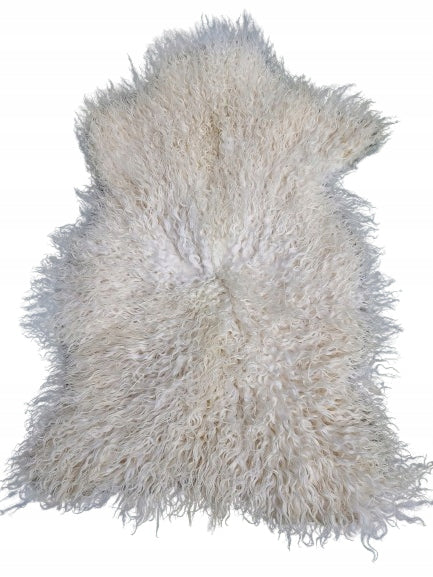 Swedish Sheepskin White Curly Hair Sheepskin Swedish Natural