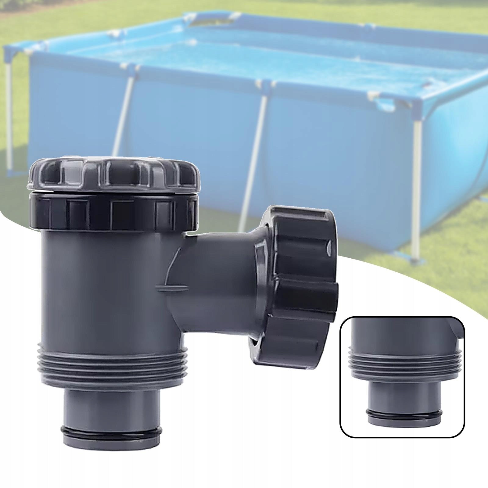Swimming Pool Plunger Valve Lightweight Pool Pump Part for without Filter Shape square