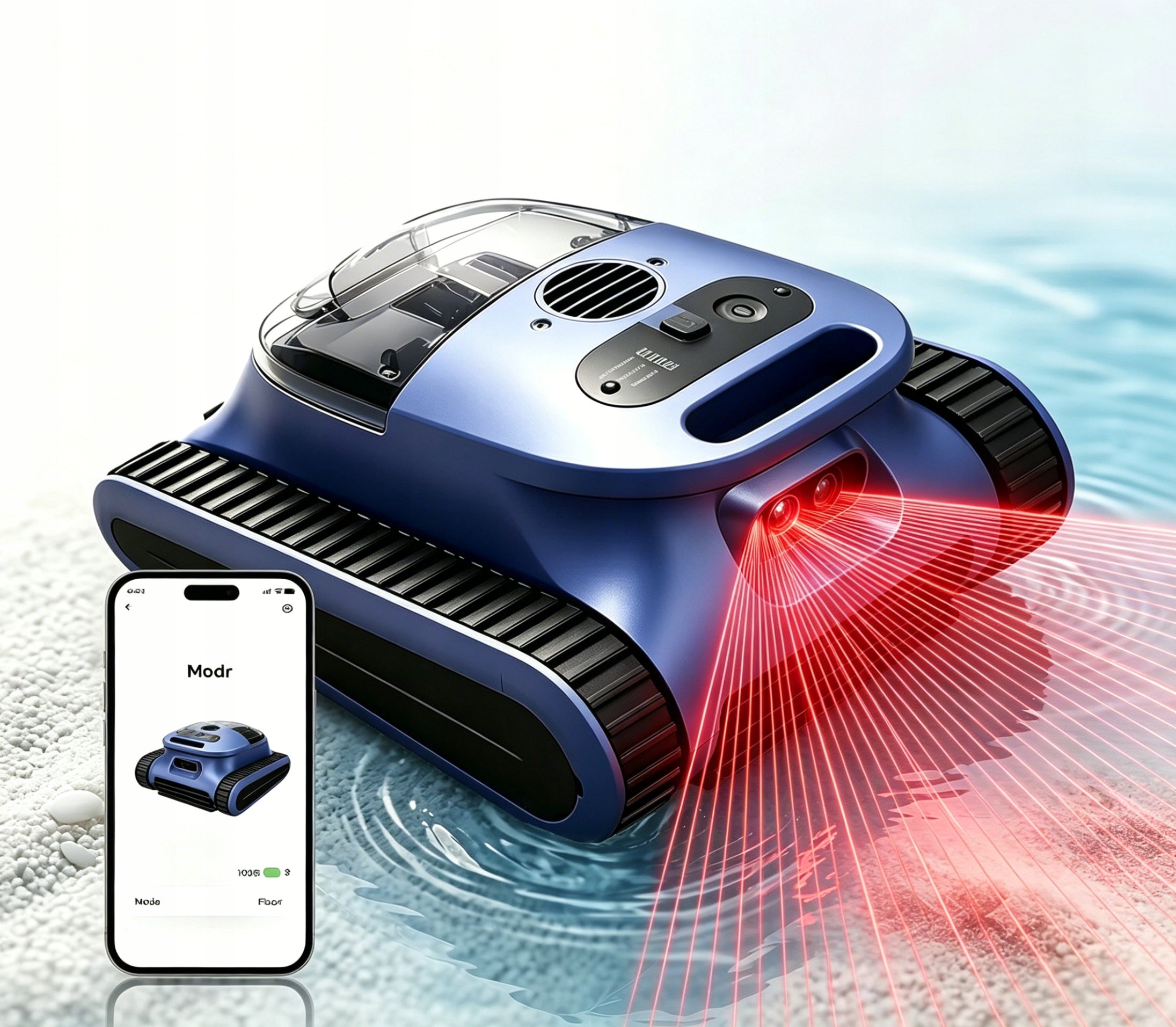 Swimming Pool Vacuum Cleaner SAT30 PRO Wireless 180W Cleans Walls