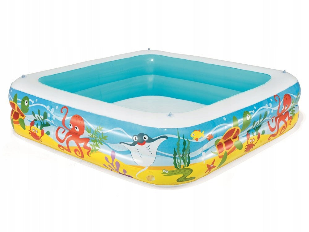 Swimming pool inflatable with visor pool for children 140x140 cm Bestway 52192 Height 114 cm