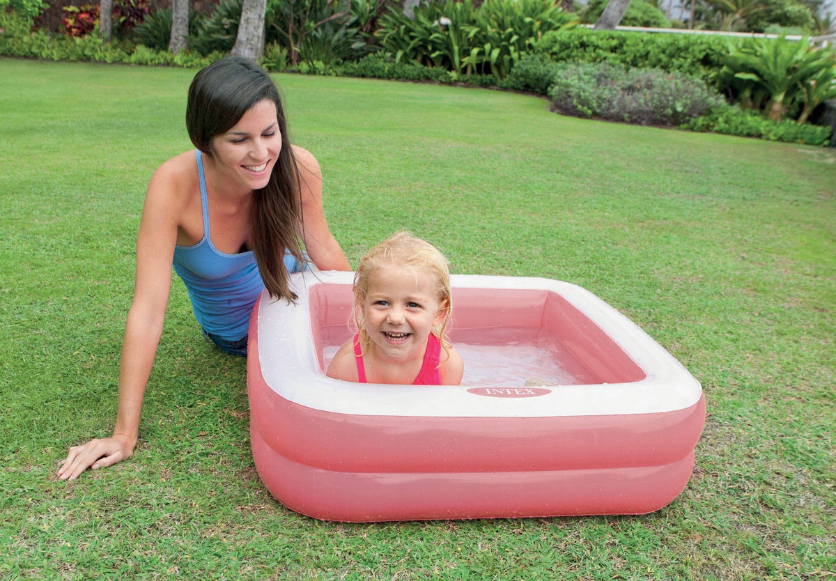 Swimming pool paddling pool for children pumped light pink INTEX 57100