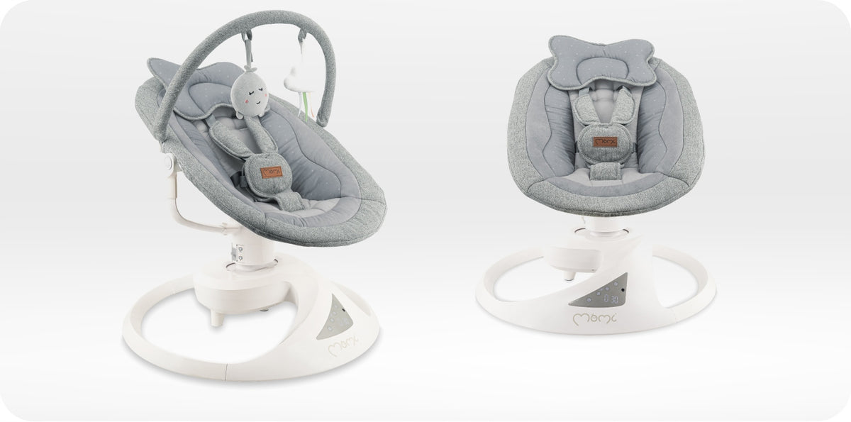 Swing electric rocker 360 - MoMi Pearl grey - Bluetooth remote control Manufacturer code BULE00040