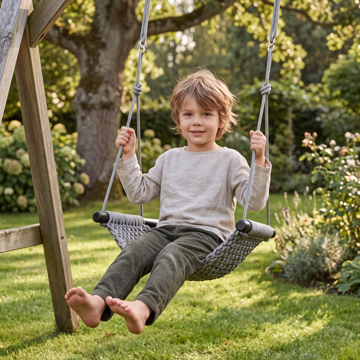 Swing stork nest TULANO for children 3l+ up to 100kg Manufacturer code TN-HOP 50 GREY
