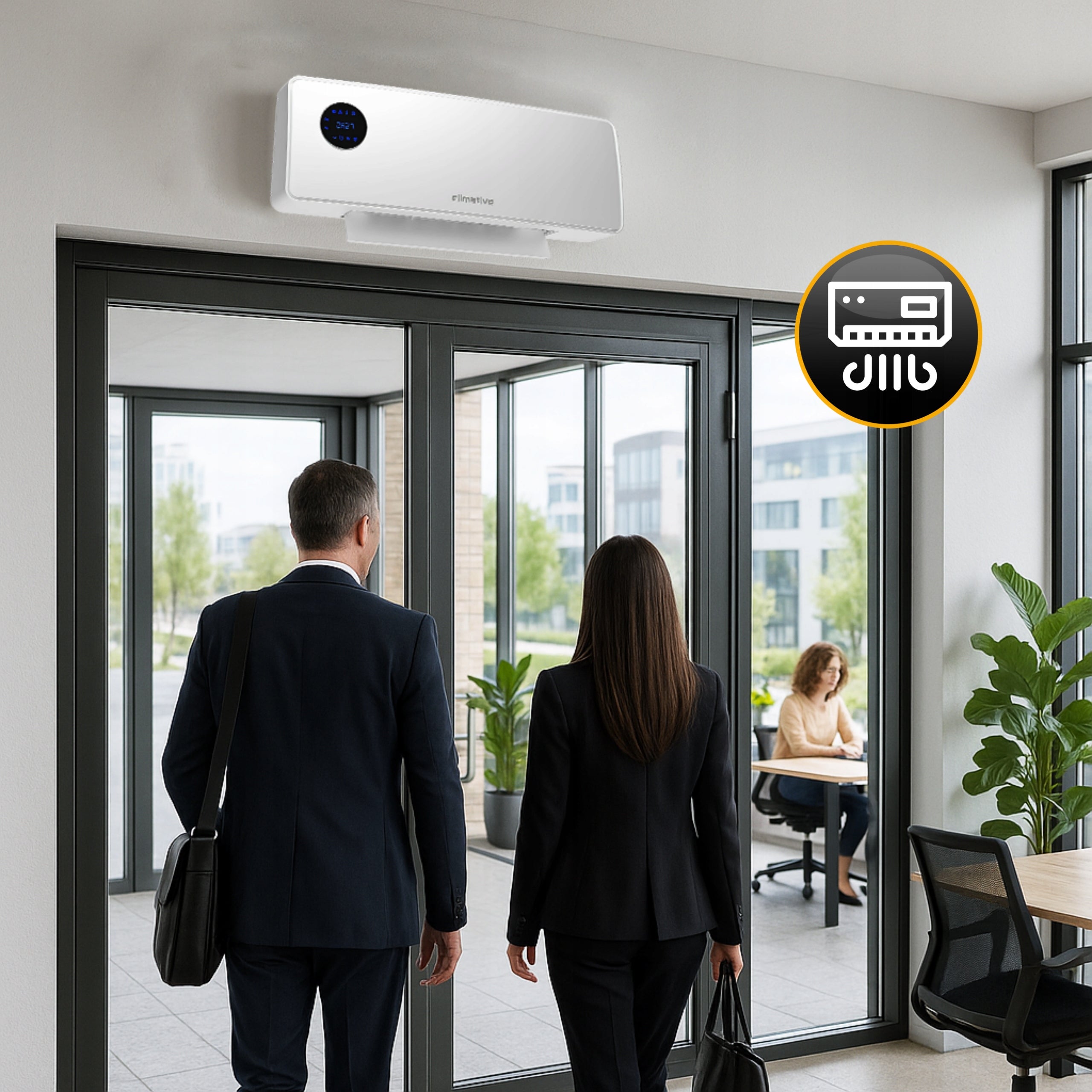 SwingAir Air Curtain 2000W Electric Heater PTC Farelka Strong Power 2000 W