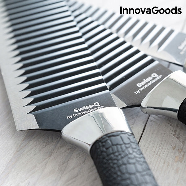 Swiss Q Kitchen Knife Set - Black Shark 4 Pack Manufacturer code inny