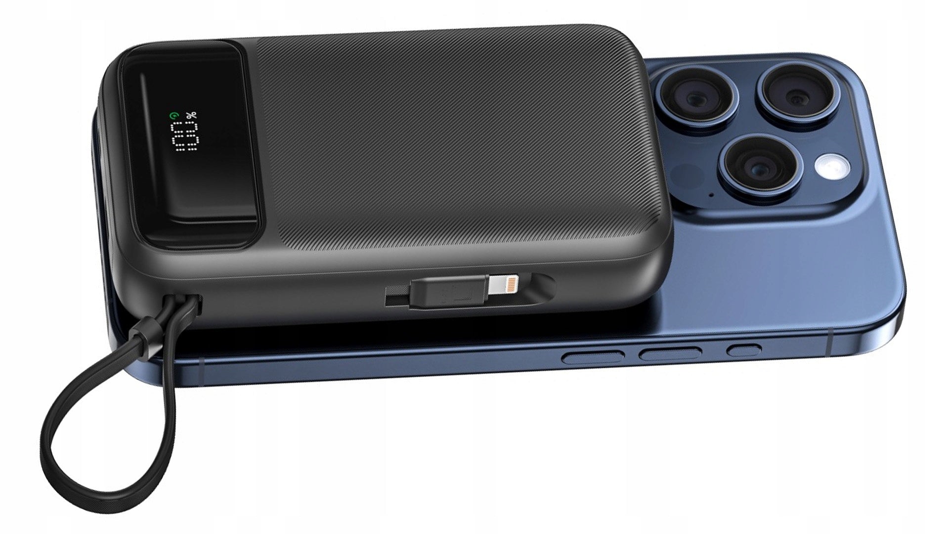 Swissten powerbanka 20000 mAh Qi PD 20W bezdrátová + kabely USB-C Lightning Brand Swissten