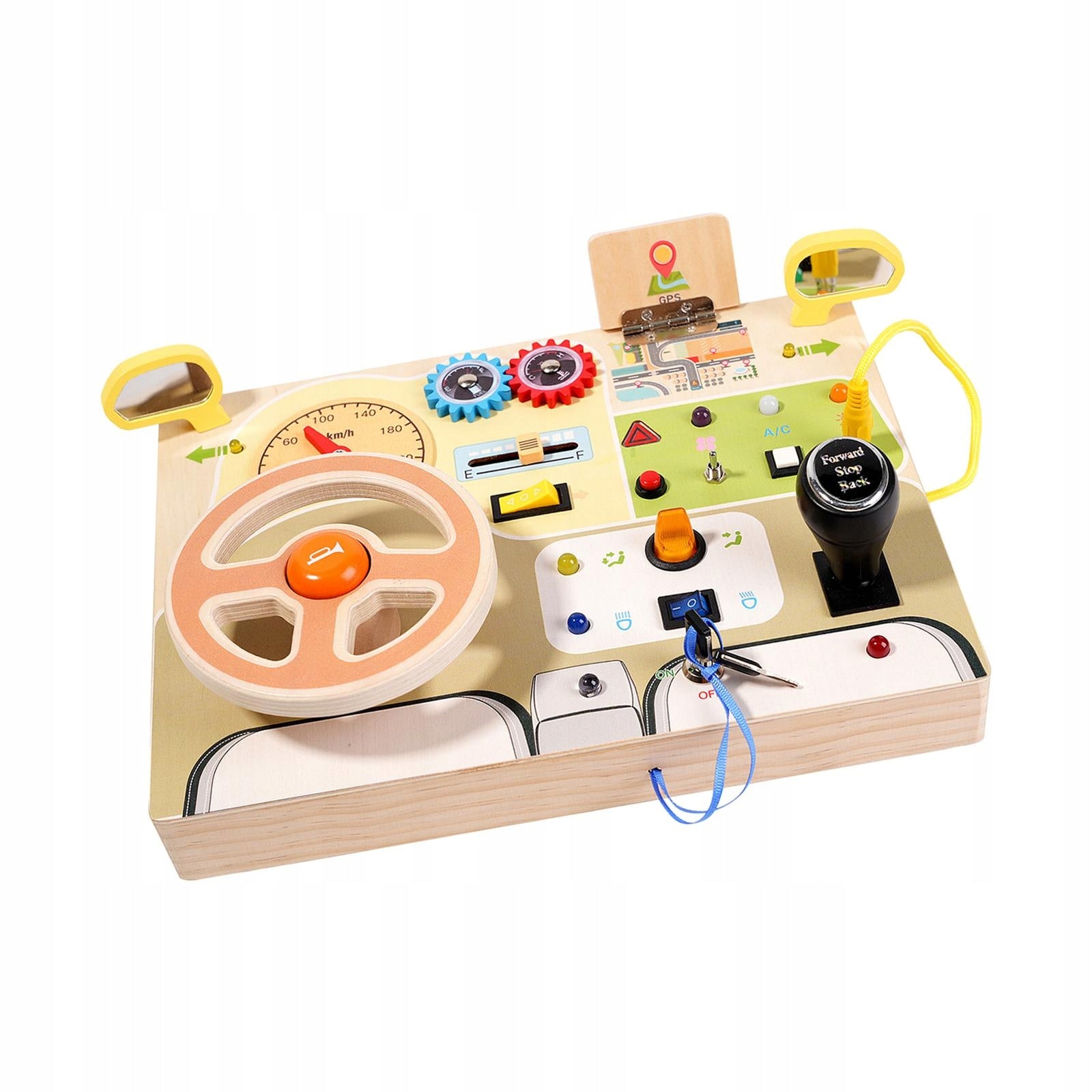 Switch Light Toy Switch Light Sensory Board Activity Board steering wheel Minimum kid's age 18