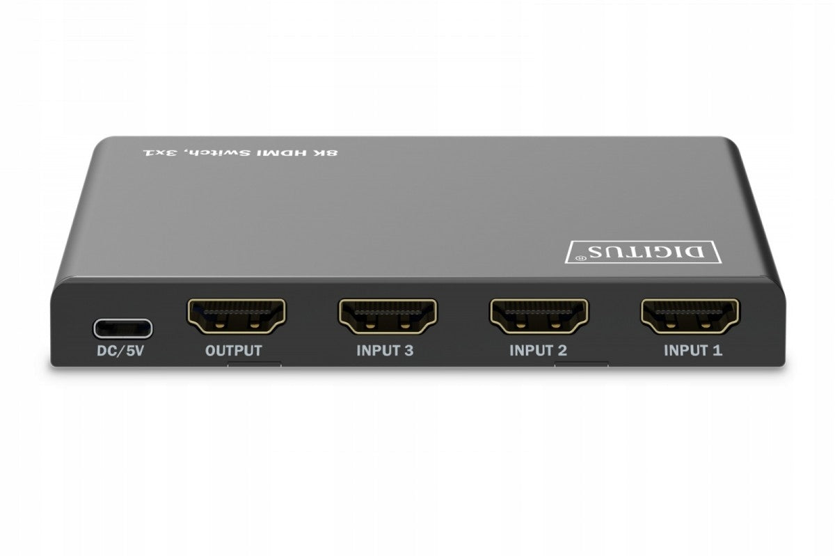 Switch/Switch 8K HDMI 3x1, 60Hz (4:4:4), HDR, HDCP 2.3, remote control, Manufacturer code DS-55333