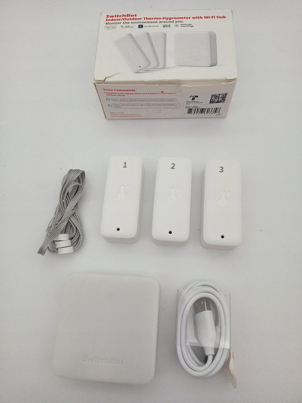 SwitchBot Intelligent control panel + 3x Temperature and humidity sensor Certificates of conformity CE WEEE