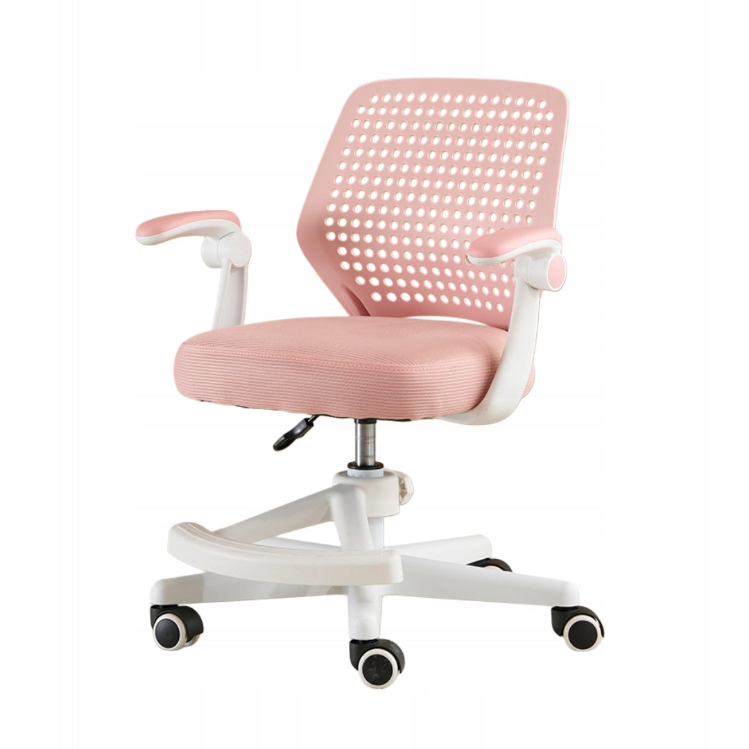 Swivel Chair with Footrest for Child PINK for School Desk Manufacturer code WHF09 RÓŻOWY - Z