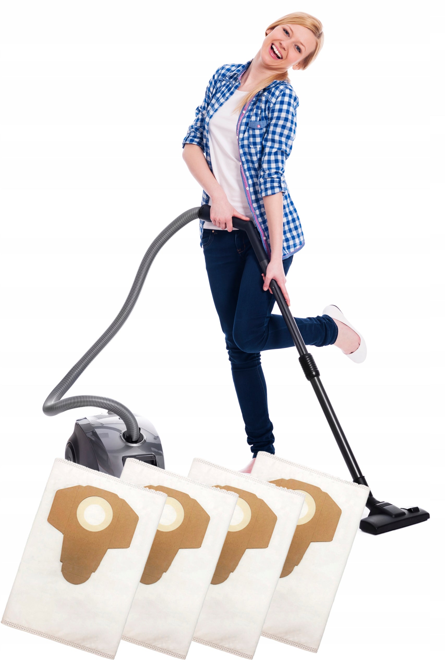 Synthetic bags for vacuum cleaner Parkside PNTS 1300 1400 10 pcs durable Packaging status original