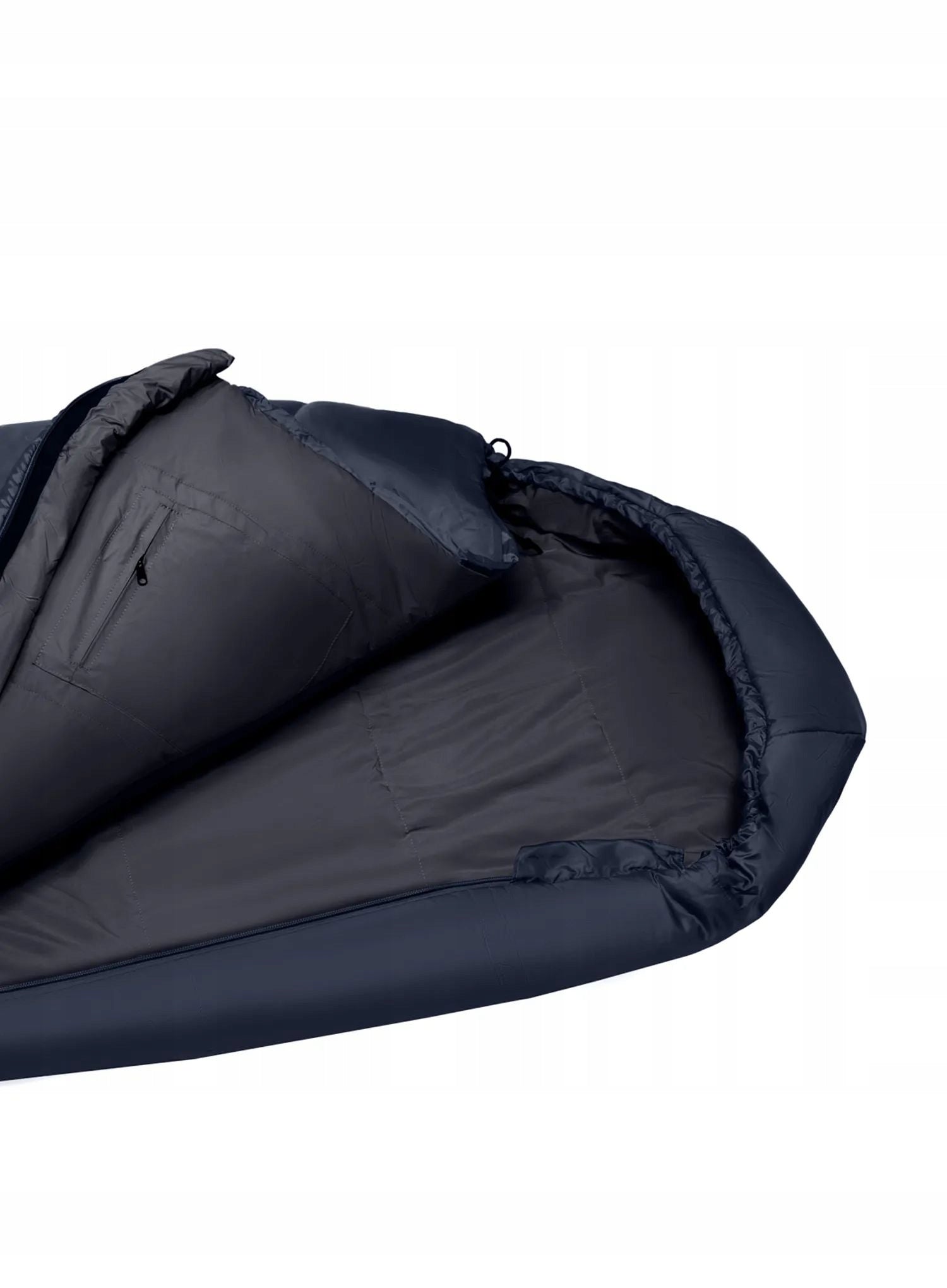Synthetic sleeping bag Alpinus Fiber Pro 1100 - grey Right Manufacturer code DN11792
