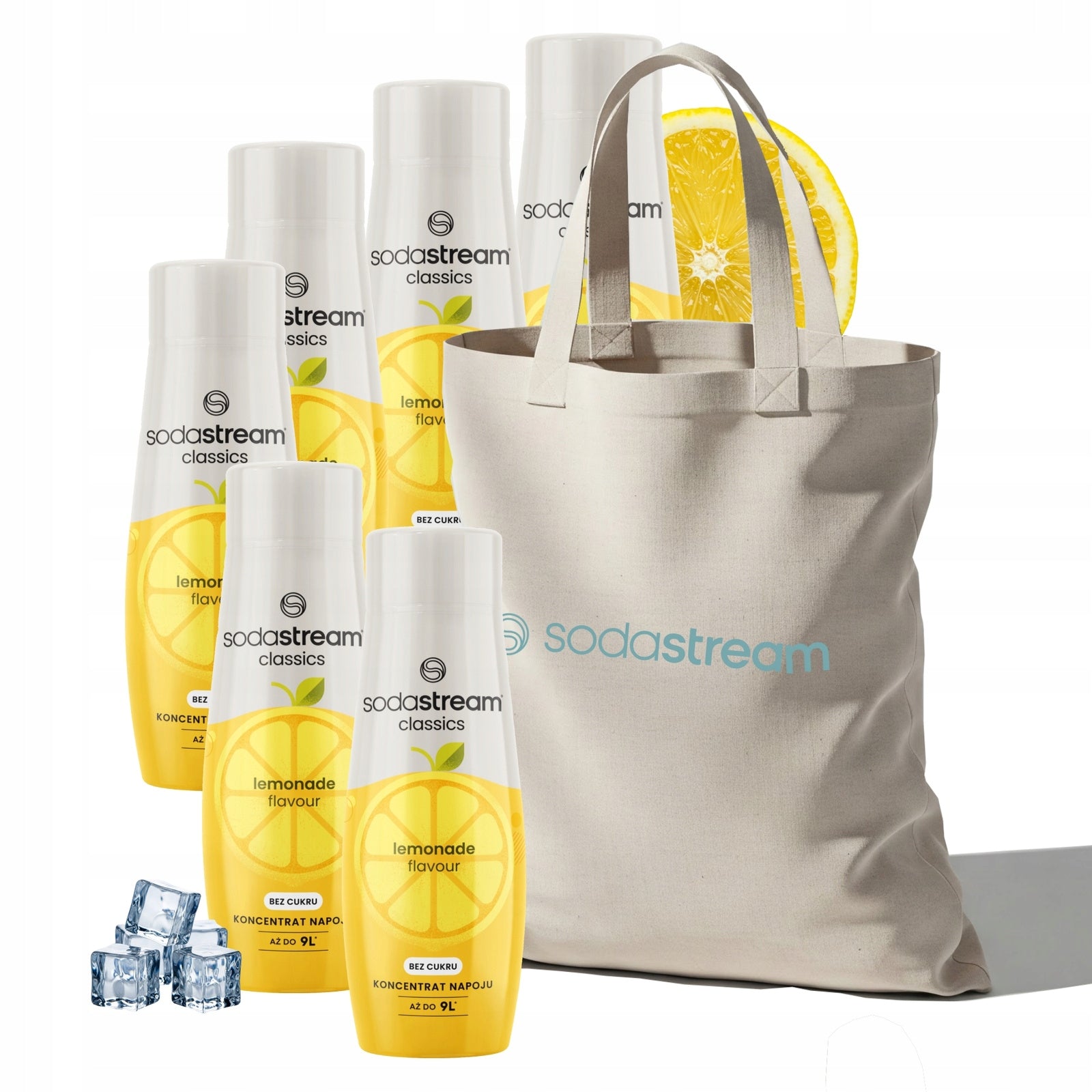 Syrup SodaStream Lemonade Zero Lemonade Without sugar 6x440ml + Bag FREEBIE
