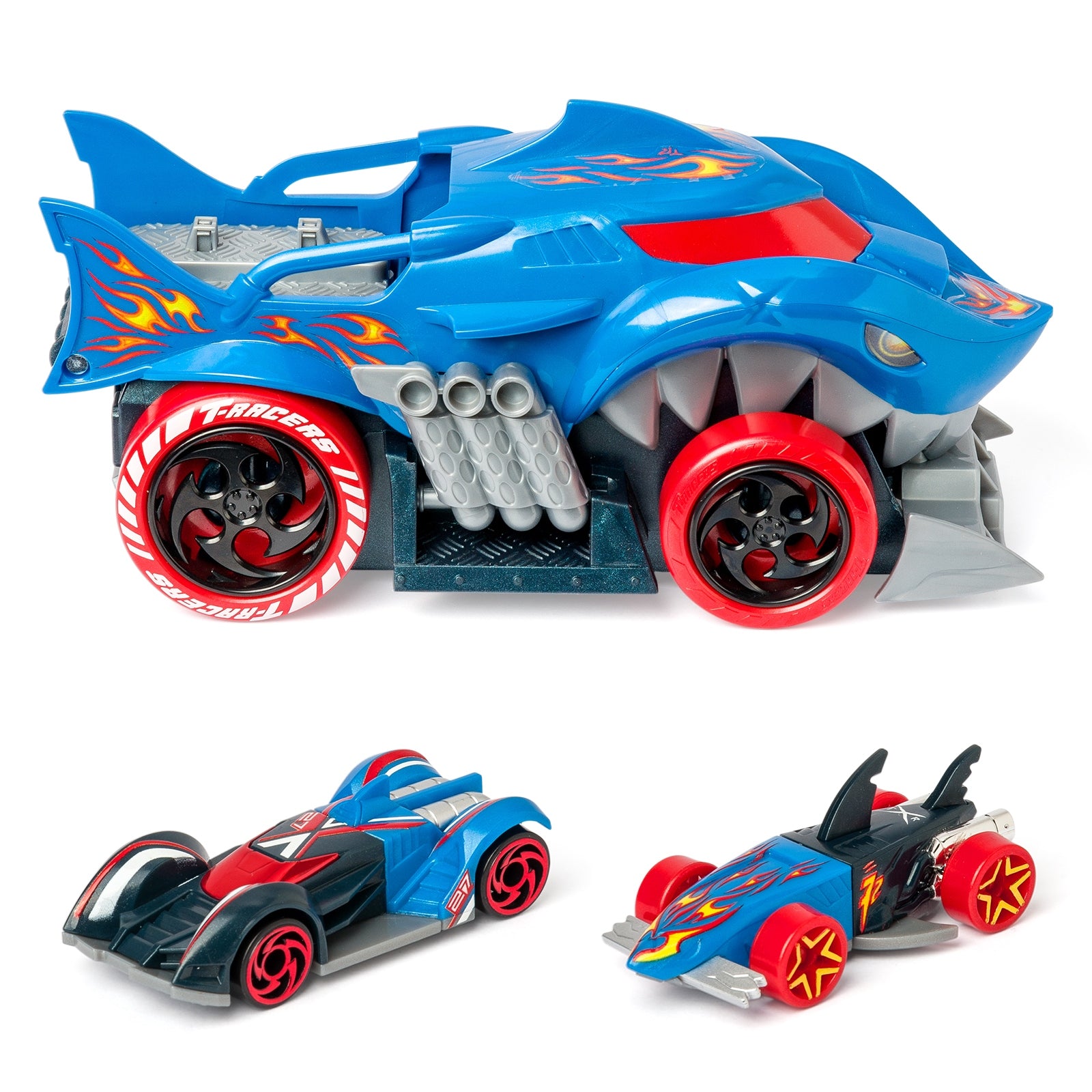 T-Racers Shark Squad Launcher Car Launcher BLUE with Launcher Manufacturer code PTRSP114IN80