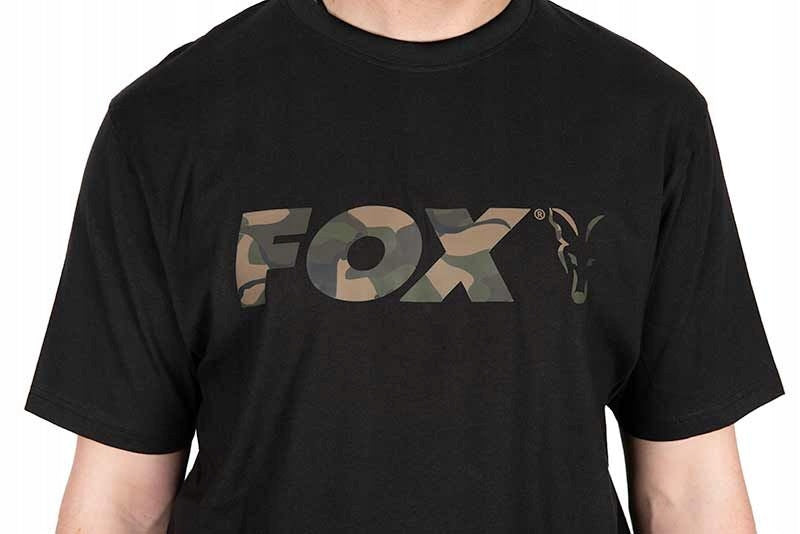T-SHIRT FOX BLACK CAMO LOGO SIZE L Brand Fox
