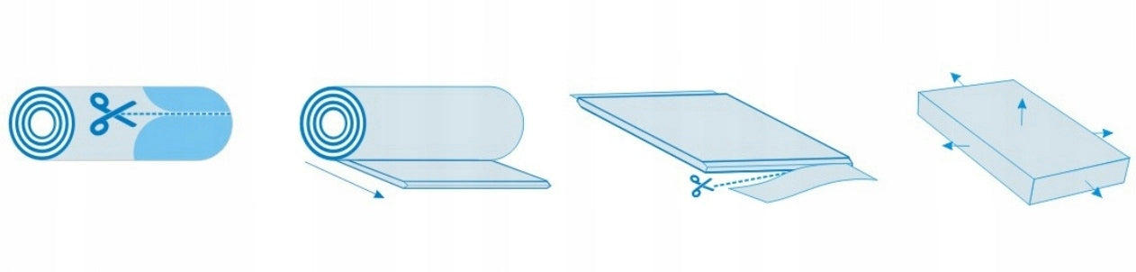 T35 POWER GREEN PUR foam mattress topper, very hard, 120x200, 7 cm Mattress width 120 cm
