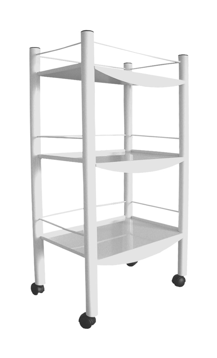TABLE COSMETIC HELPER ON WHEELS THREE SHELVES