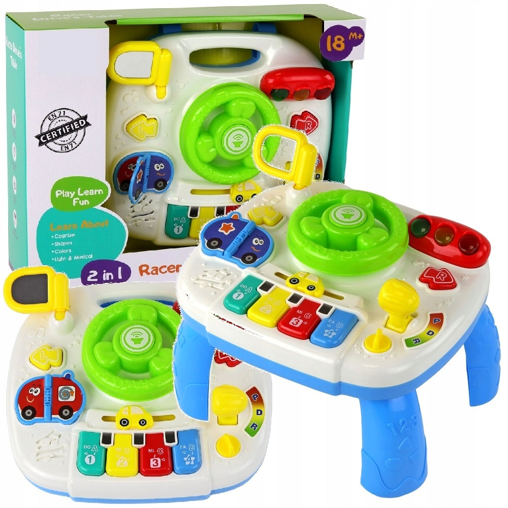 TABLE EDUCATIONAL PANEL INTERACTIVE STEERING WHEEL PIANO CHILDREN