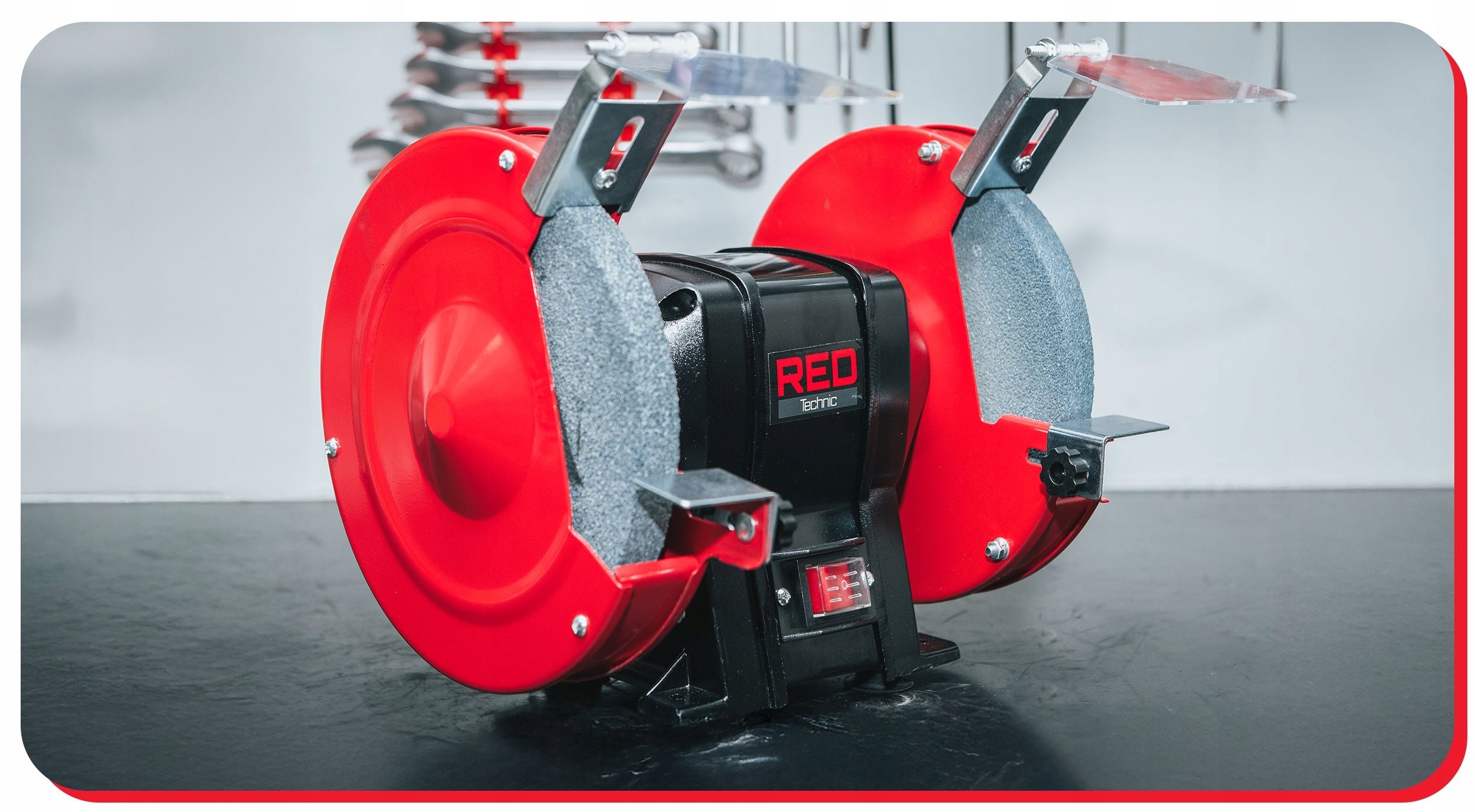 TABLE GRINDER 1700W STONE DOUBLE 2x STONE DISC 200MM STRONG Kind bench grinder