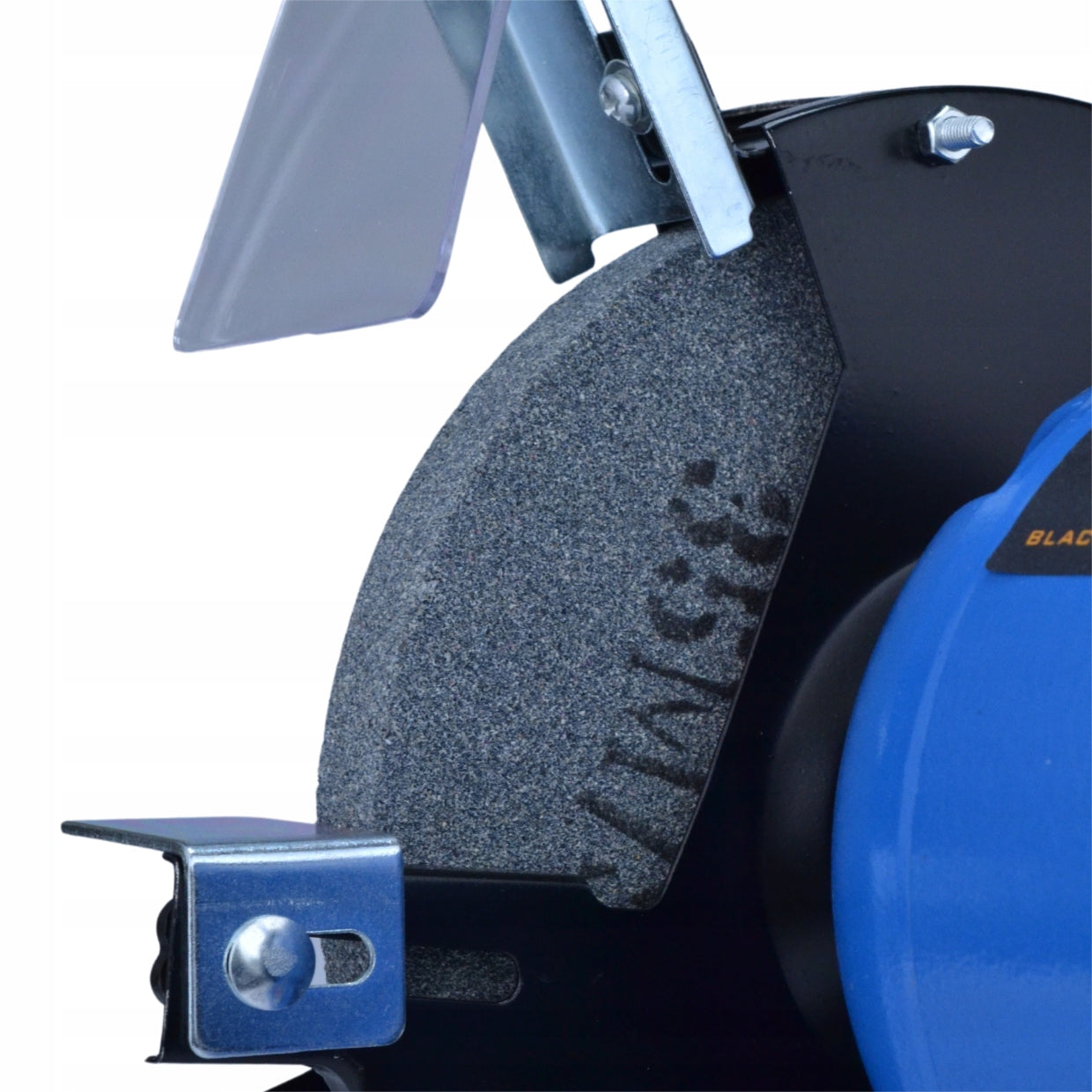 TABLE Grinder 2x Stone Shield 200mm Stone Double STRONG BLACK Kind bench grinder