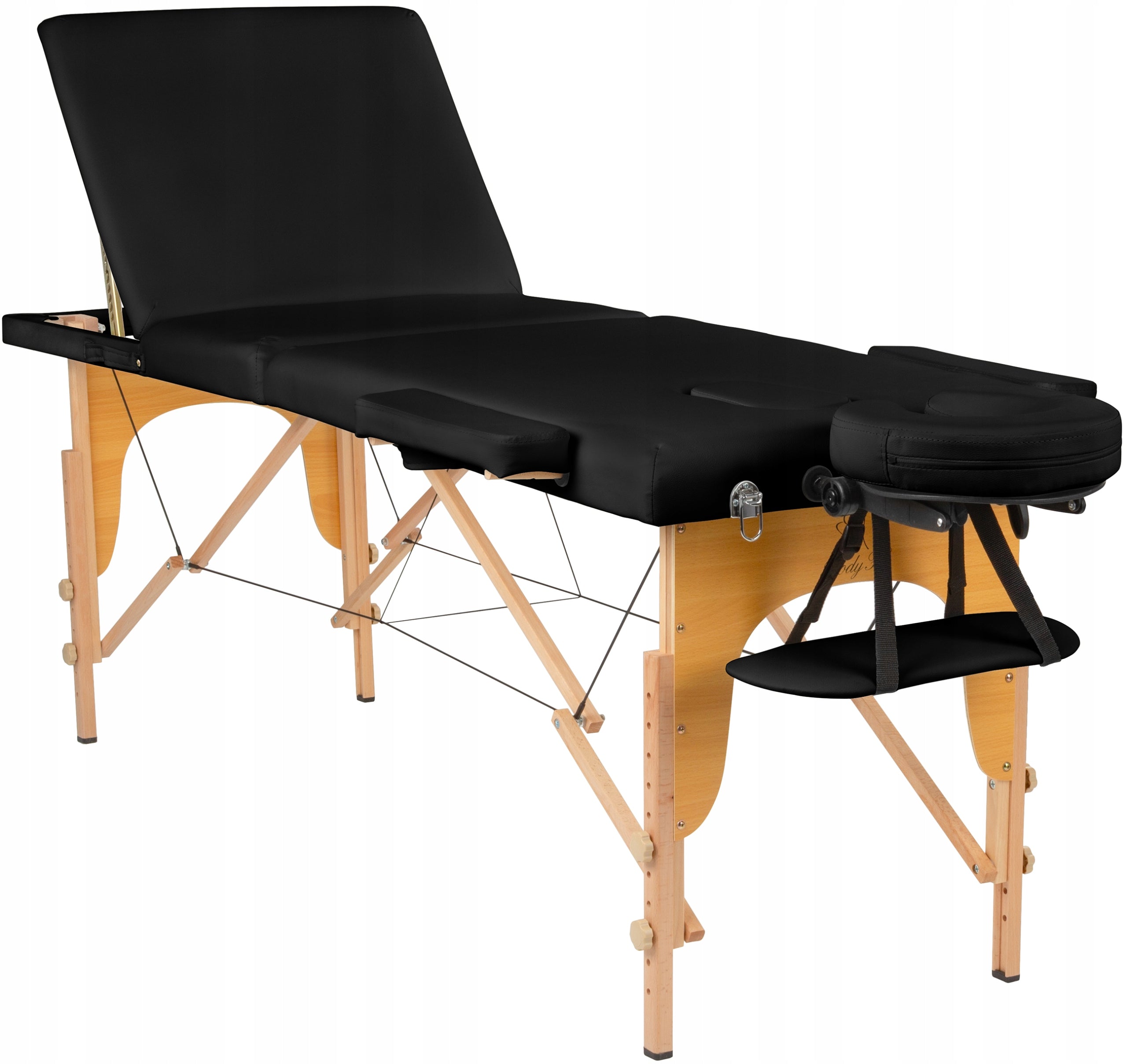 TABLE MASSAGE BED 3 SEGMENT + BAG FREEBIE Color black