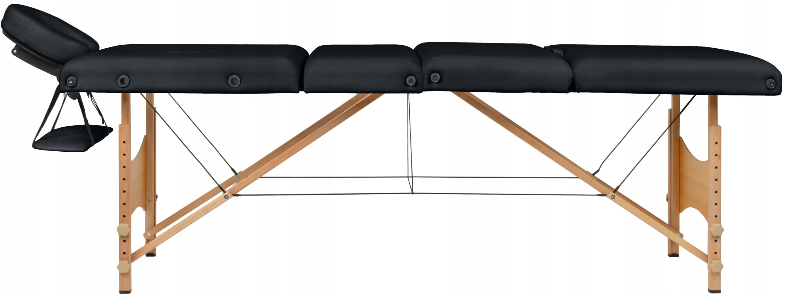TABLE MASSAGE BED 4 SEGMENT + BAG FREEBIE Color black