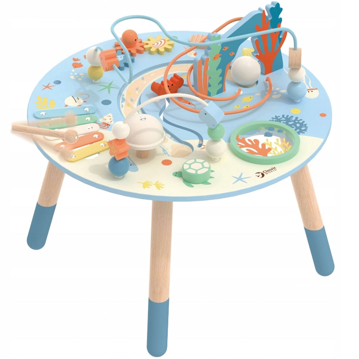 TABLE MUSIC PANEL Educational TABLE Interactive WOODEN Cymbals Brand Classic World
