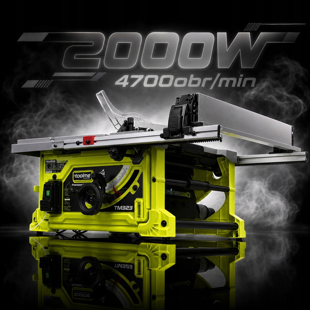TABLE SAW saw 2000W 254mm ALU COUNTERTOP cutter toolme TM323 Manufacturer code TM323