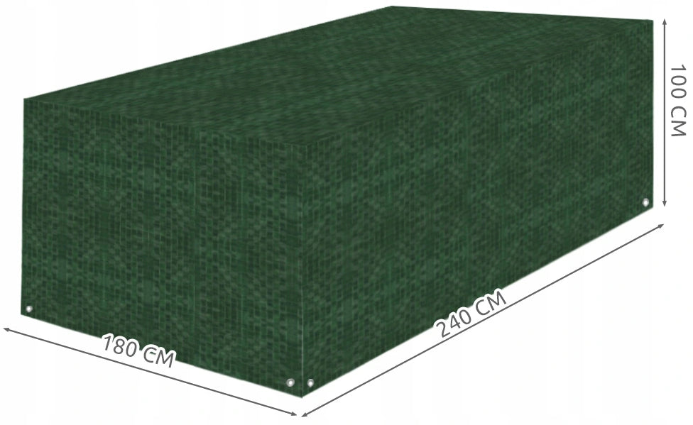 TABLE TARPAULIN CHAIRS GARDEN FURNITURE COVER 2,4x1,8x1m Product width 180 cm