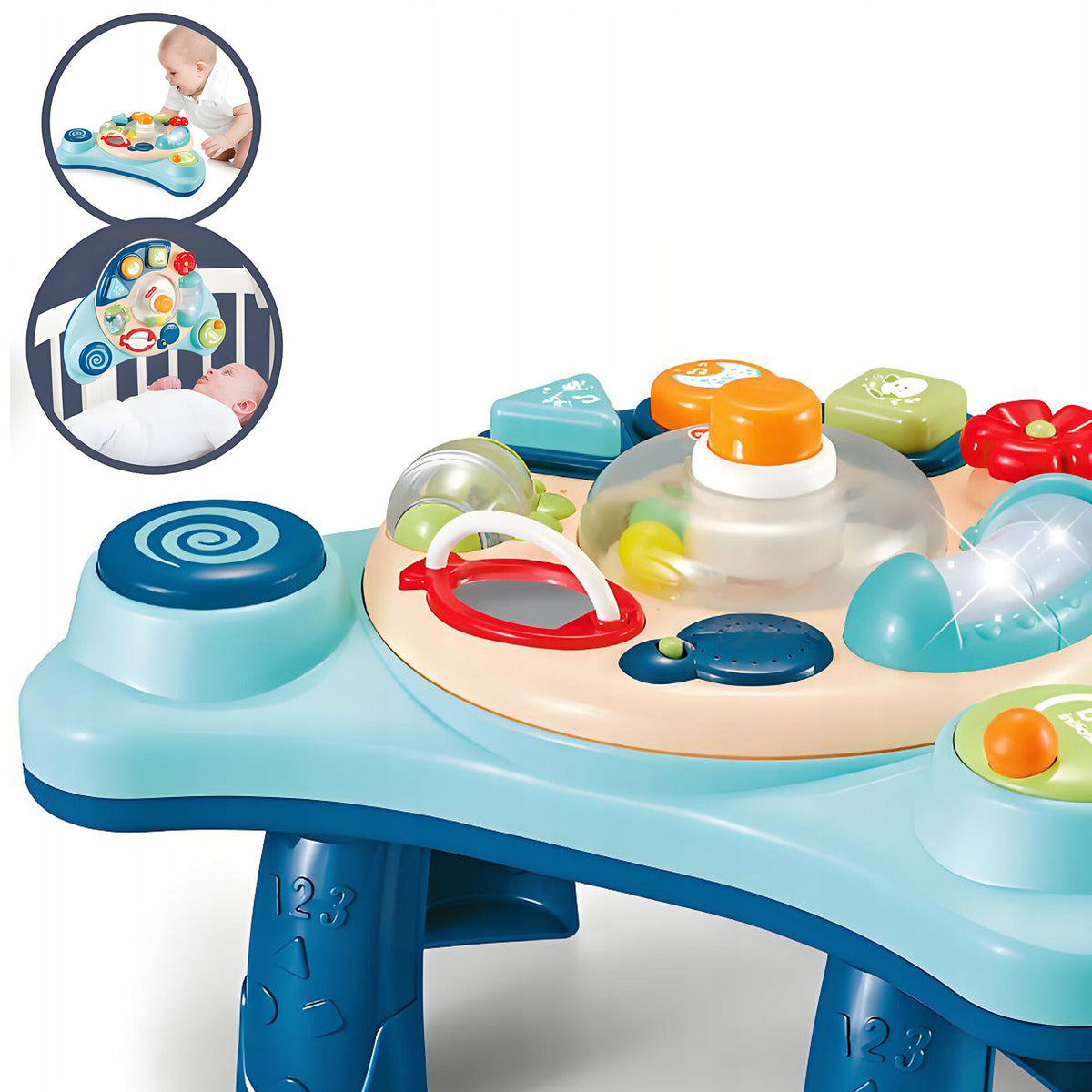 TABLE TOY INTERACTIVE SOUND LIGHTS FOR CHILDREN FOR THE YOUNGEST Brand Aga4Kids