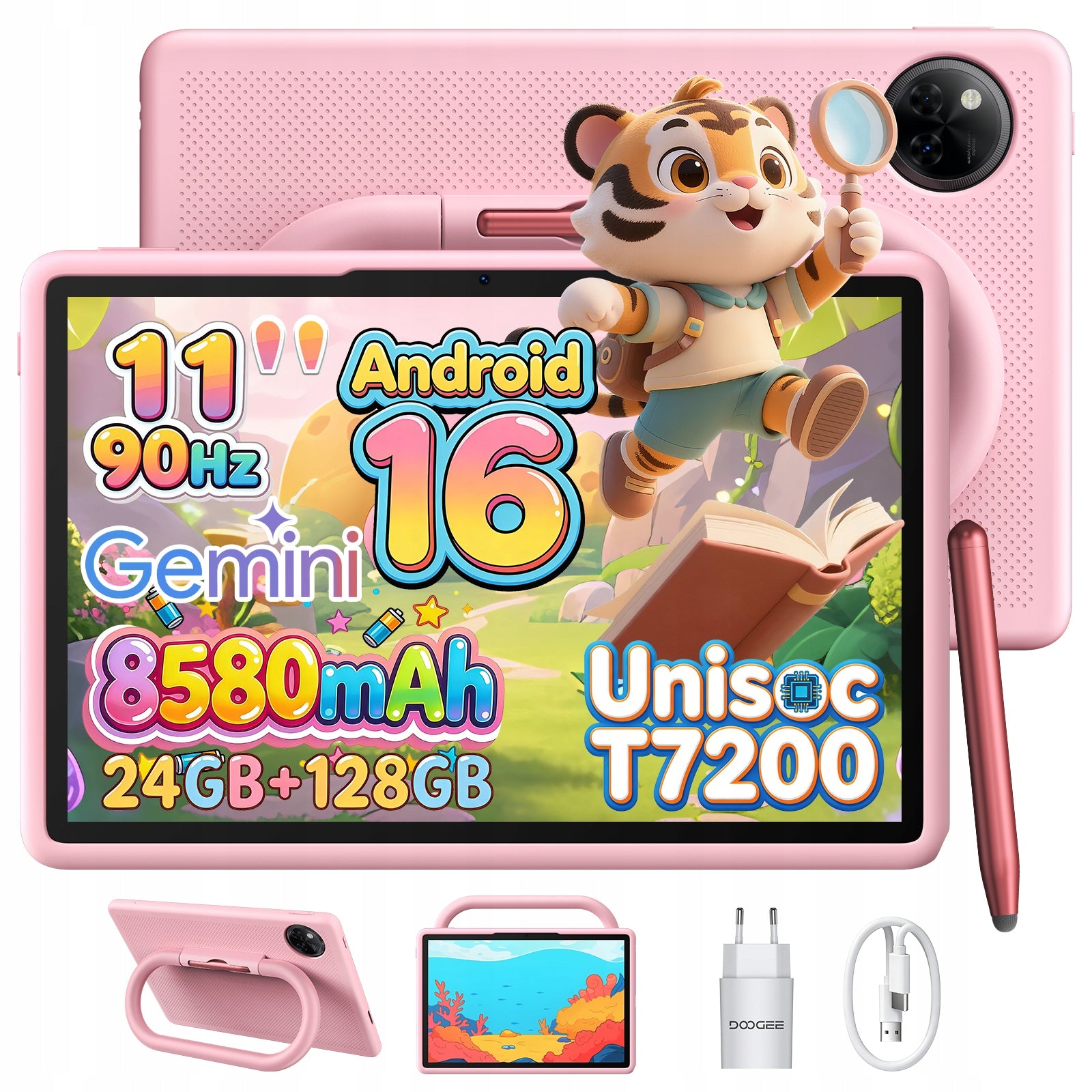TABLET FOR CHILDREN11KID 4/128GB 11"WiFi GPS CASE EDUCATIONAL GIFT SET