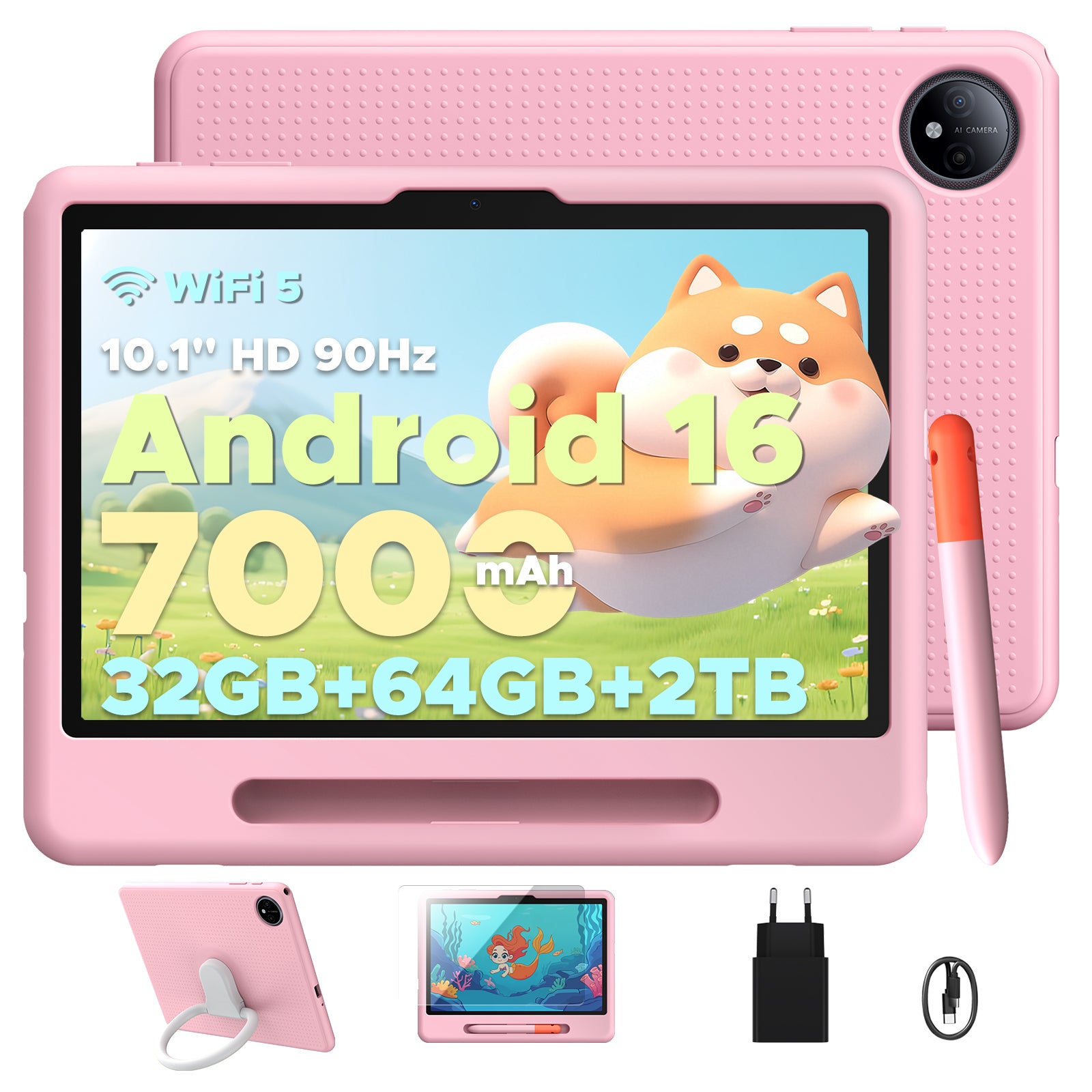 TABLET FOR KIDS 10,1" Pockam P10KID 6/64GB WiFi EDUCATIONAL GIFT SET
