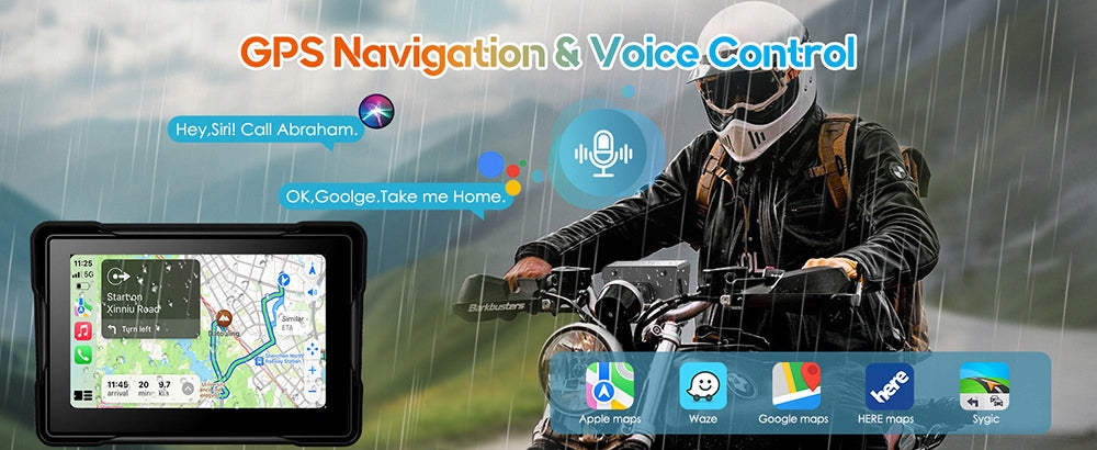 TABLET MOTORCYCLE STATION MULTIMEDIA NAVIGATION CARPLAY ANDROID AUTO BT Brand Home