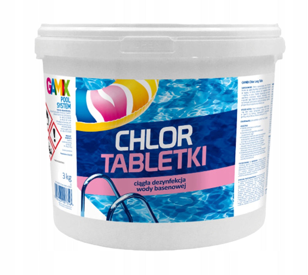 TABLETS + CHLORINE SHOCK SET POOL CHEMISTRY 2x3KG Brand Gamix