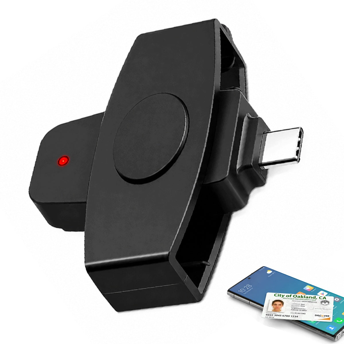 TACHOGRAPH CARD READER USB-C FOR SMARTPHONE DRIVER TACHO ROTATION