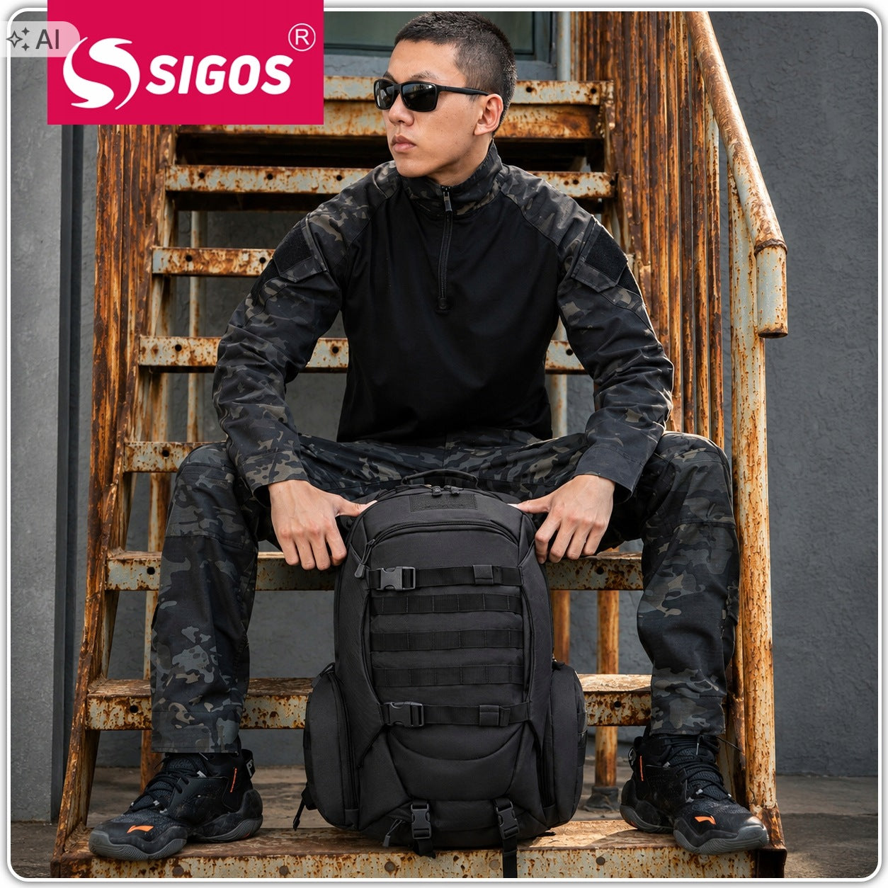 TACTICAL MILITARY BACKPACK 50L MOLLE MILITARY SURVIVAL LARGE TOURIST Manufacturer code PLECAK WOJSKOWY TAKTYCZNY MILITARNY SURVIVAL