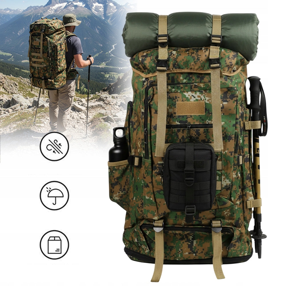 TACTICAL MILITARY BACKPACK LARGE 100L WATERPROOF FOR SURVIVAL IN THE WILDERNESS Manufacturer code fOIFoIdufhHVJgoI