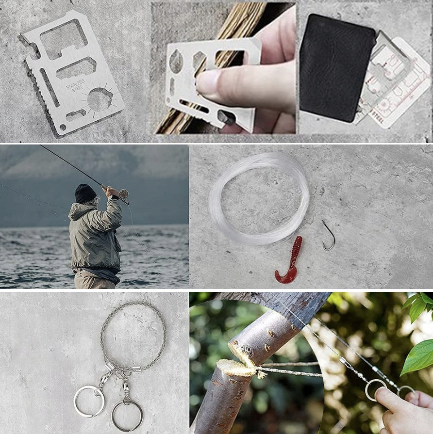 TACTICAL SURVIVAL KIT MILITARY SURVIVAL ESSENTIALS TO SURVIVE EAN (GTIN) 5906809728327