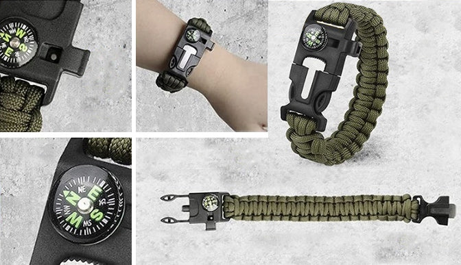 TACTICAL SURVIVAL KIT MILITARY SURVIVAL ESSENTIALS TO SURVIVE Number of additional tools 24