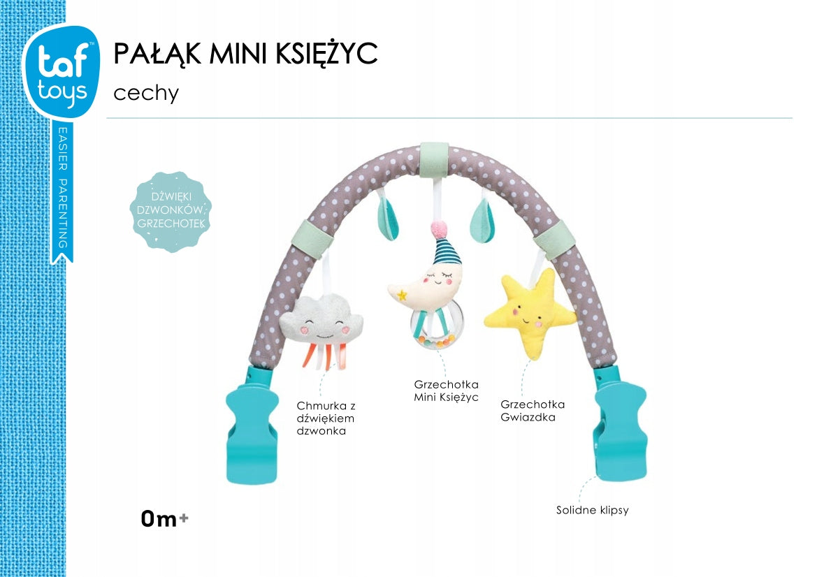 TAF TOYS HEADBAND BOW FOR CRIB STROLLER MINI MOON Brand Taf Toys