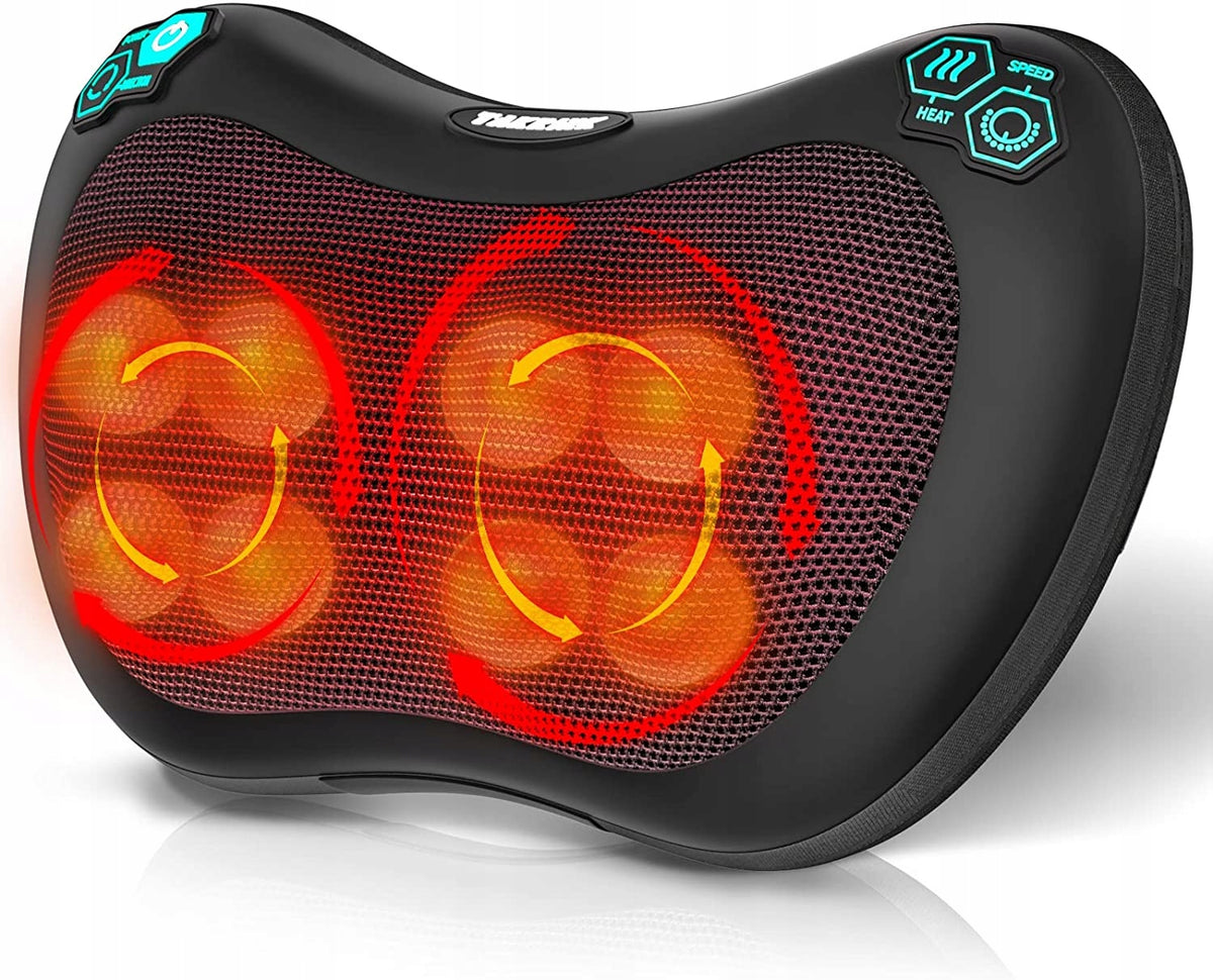 TAKRINK Heated Massage Pillow – 3 Modes, Neck and Shoulder Massager