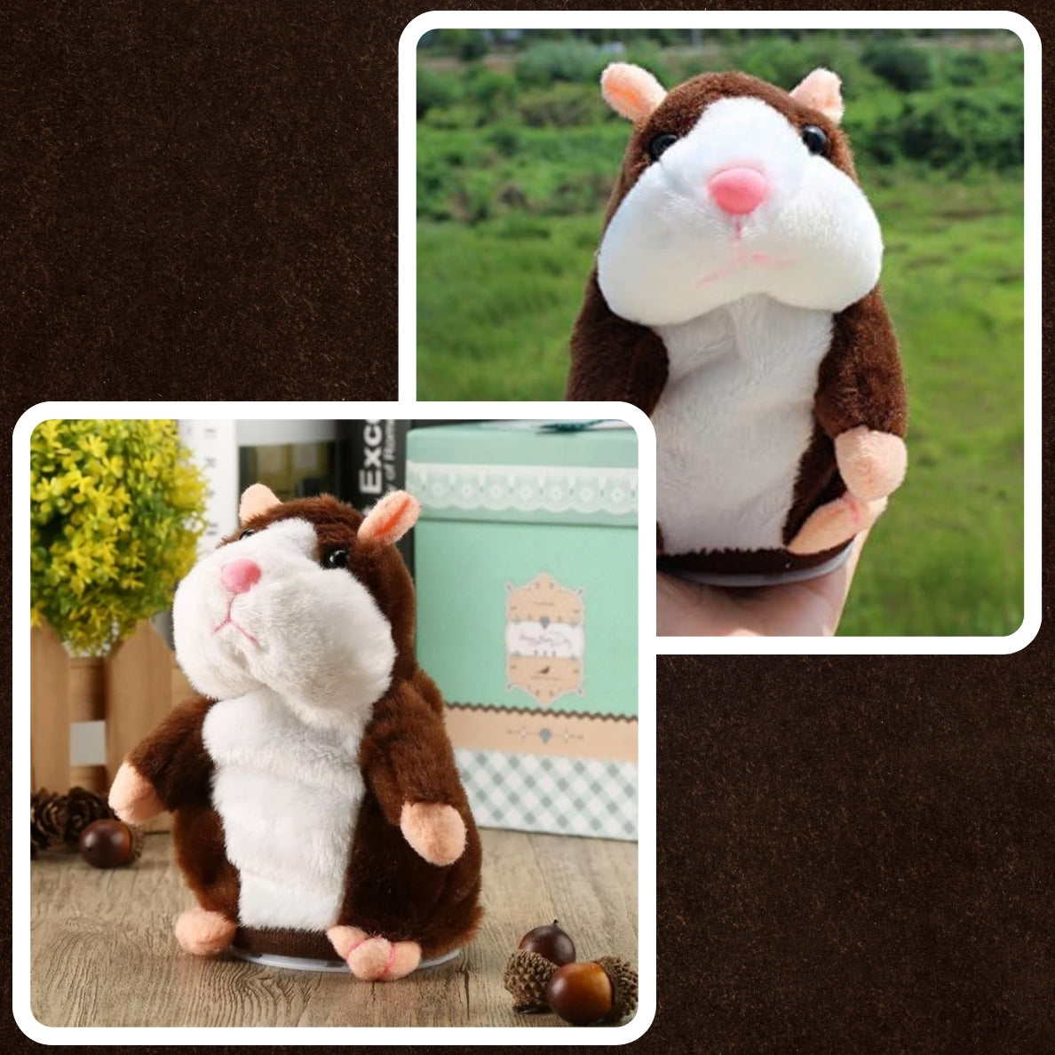 TALKING INTERACTIVE HAMSTER TALKING CUDDLY FOR KIDS MOCKINGBIRD Brand MEMFLOW
